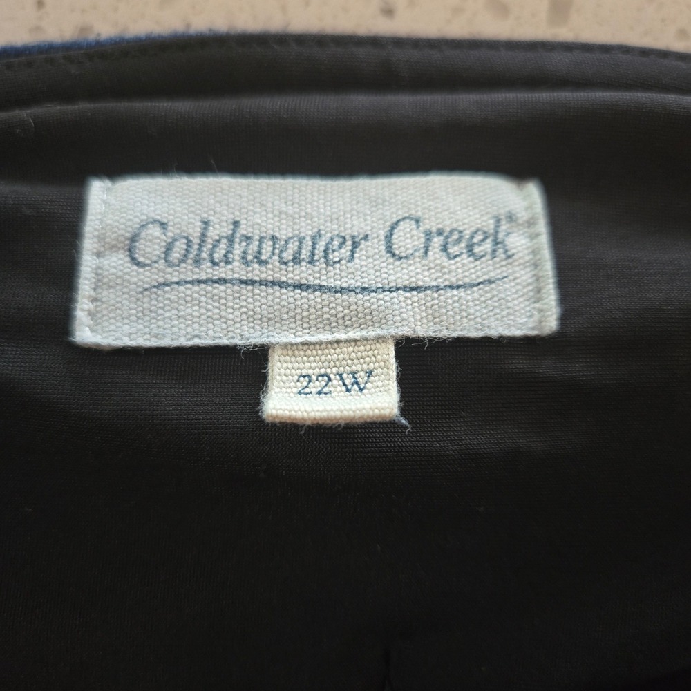 Coldwater Creek Jeans Womens 22 ShapeMe High Rise Slim Leg Jeans Dark Wash Blue - Picture 2 of 8